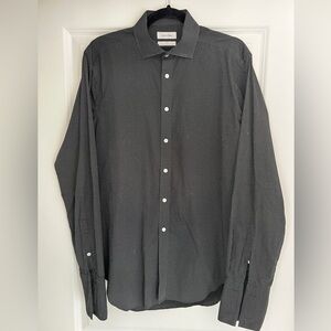 Calvin Klein Men's Pin Dot, French Cuff Dress Shirt